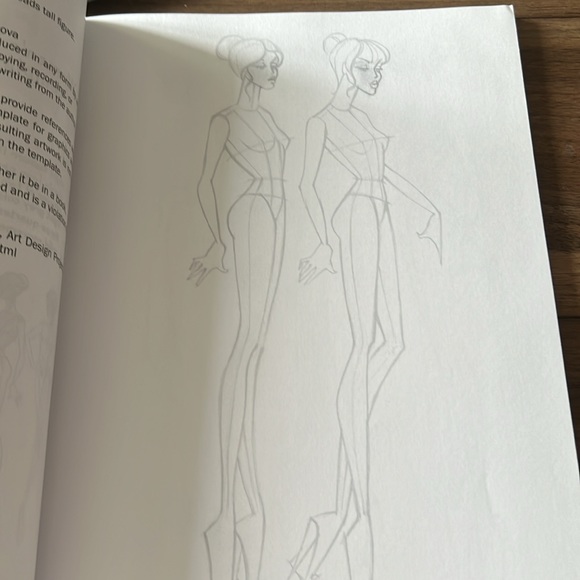 NWOT Fashion Design Sketchbook: Women’s Wear Fashion Illustration Templates. - Picture 5 of 8